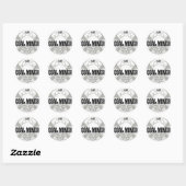 KOLENMIJNWERKER 4-LIFE RONDE STICKER (Vel)