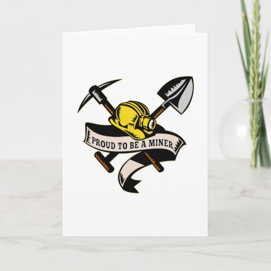 kolenmijnwerker pet schoenlepel pickap kaart (Voorkant)