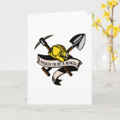 kolenmijnwerker pet schoenlepel pickap kaart (Gele Bloem)