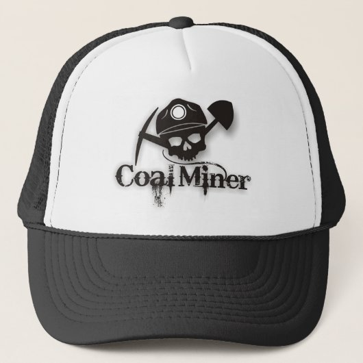 kolenmijnwerker trucker pet (Voorkant)