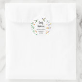 Kolerij-adres Ronde Sticker (Tas)
