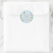 Kolerijkafzendadres ronde sticker (Tas)