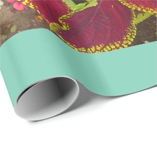 Koleus Flower Patch Wrapping Paper Cadeaupapier (Rol Hoek)