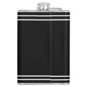 Kolf - Aangepaste zwarte-achternaam-Initiaal datum Heupfles (Achterkant)