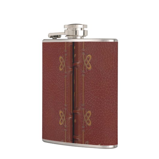 Kolf die eruit ziet als een boek heupfles (Links)