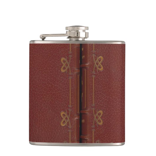 Kolf die eruit ziet als een boek heupfles (Voorkant)