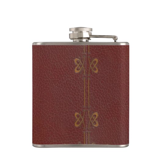 Kolf die eruit ziet als een boek heupfles (Achterkant)