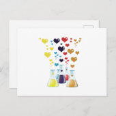 Kolf, erlenmeyer, beaker, chemie, laboratorium feestdagenkaart (Voorkant / Achterkant)