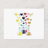 Kolf, erlenmeyer, beaker, chemie, laboratorium feestdagenkaart (Voorkant)