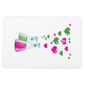 Kolf, erlenmeyer, beaker, chemie, laboratorium magneet (Horizontaal)