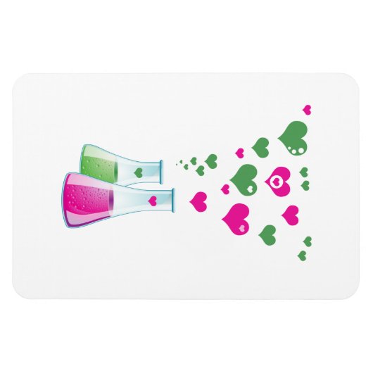 Kolf, erlenmeyer, beaker, chemie, laboratorium magneet (Horizontaal)