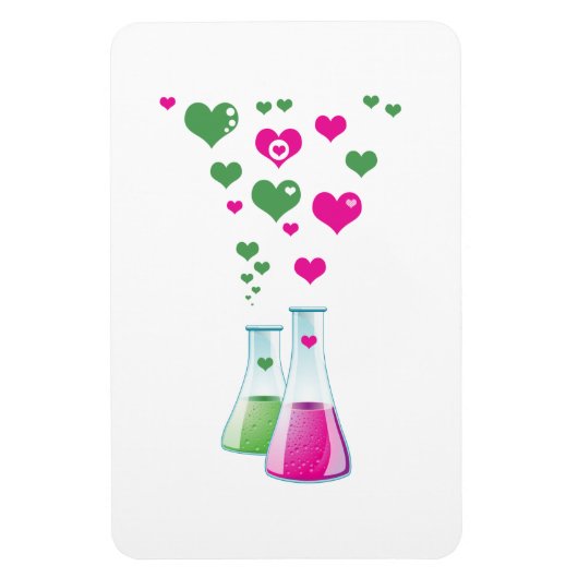 Kolf, erlenmeyer, beaker, chemie, laboratorium magneet (Verticaal)