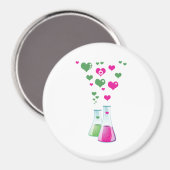 Kolf, erlenmeyer, beaker, chemie, laboratorium magneet (Voorkant / Achterkant)