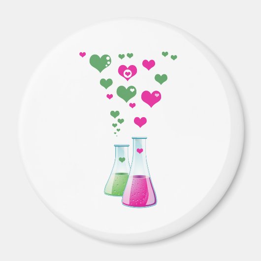 Kolf, erlenmeyer, beaker, chemie, laboratorium magneet (Voorkant)