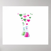 Kolf, erlenmeyer, beaker, chemie, laboratorium poster (Voorkant)