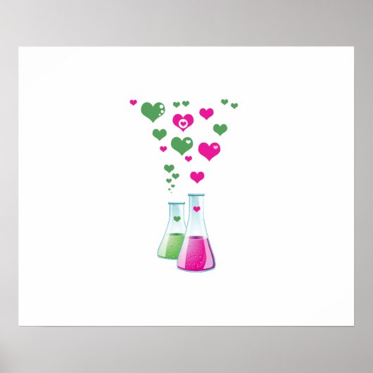 Kolf, erlenmeyer, beaker, chemie, laboratorium poster (Voorkant)