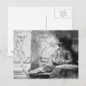 Kolf game, 1654 briefkaart (Voorkant / Achterkant)