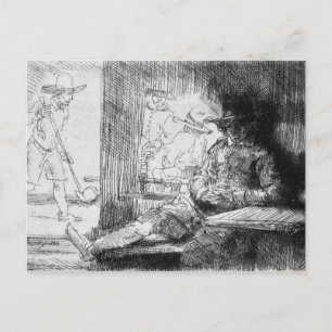 Kolf game, 1654 briefkaart