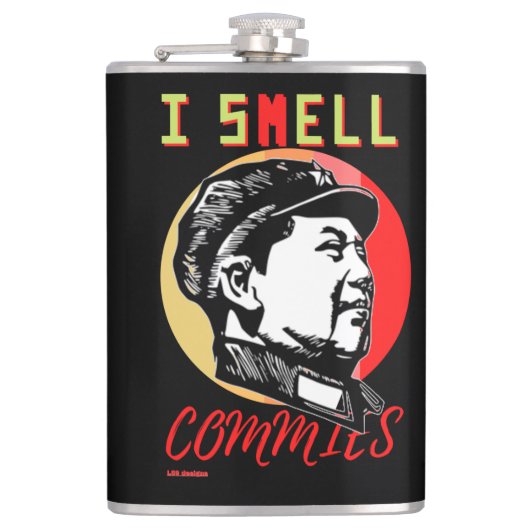 kolf "I SMELL COMMIES 2: MAO" Heupfles (Voorkant)