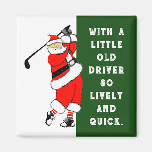 Kolf Kerst Sock Vervuller Cadeau Magneet