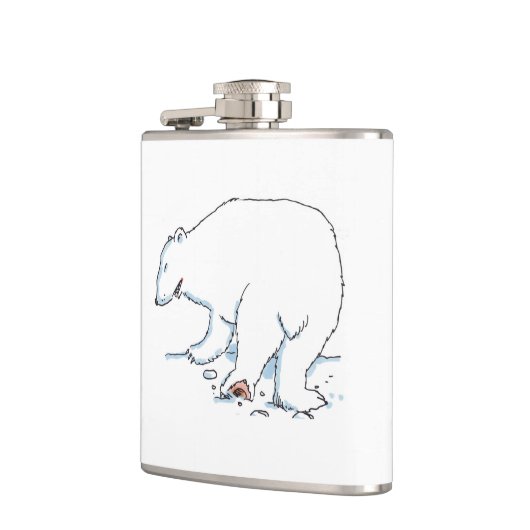 Kolf met Beer ingepakt Heupfles (Links)