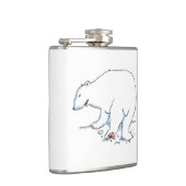 Kolf met Beer ingepakt Heupfles (Rechts)