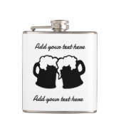 Kolf met Beer Mok Design Heupfles (Voorkant)