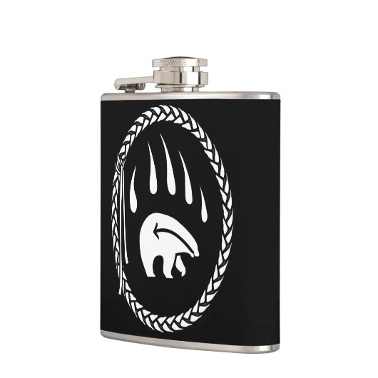 Kolf met Beer op basis van stamhout, aangepaste Be Heupfles (Links)