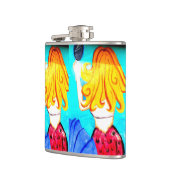 kolf met dubbele blonde mermaiden heupfles (Links)