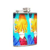 kolf met dubbele blonde mermaiden heupfles (Rechts)