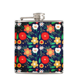 Kolf met kleurrijke ventilator voor een heupkolf heupfles