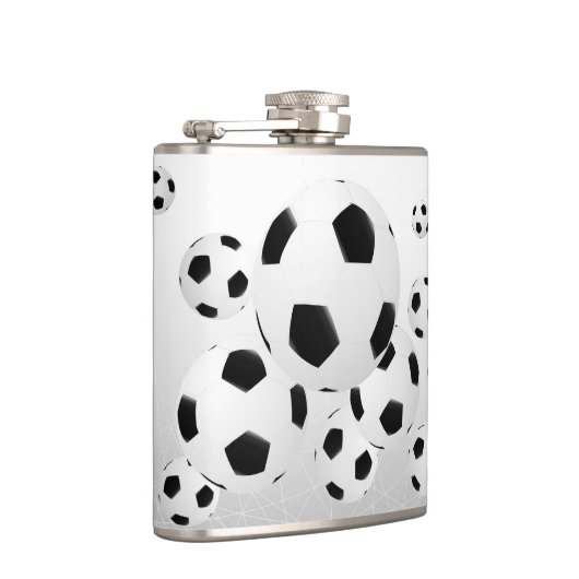 Kolf met meerdere Voetballen Heupfles (Rechts)