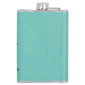 Kolf met retro-GE-koelkast. Turkoois Heupfles (Achterkant)