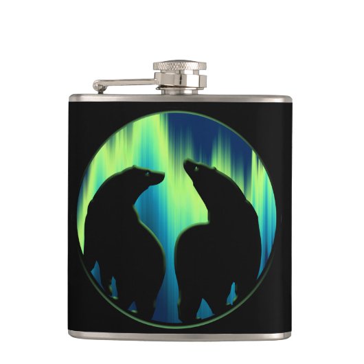 Kolf met tribaal Beer, maatkolf voor eigen Beer Heupfles (Voorkant)