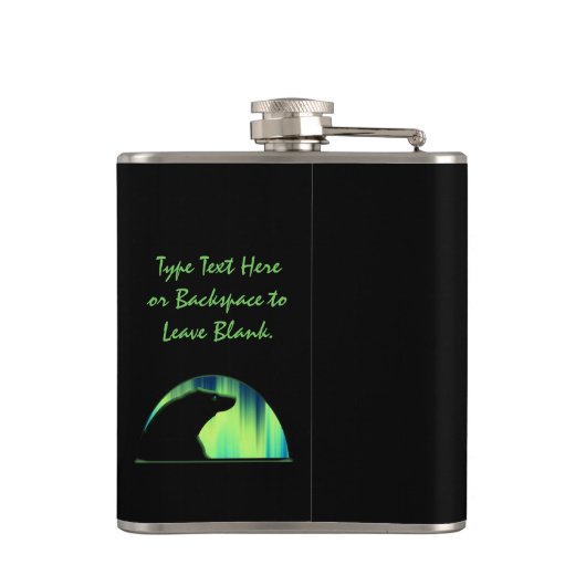 Kolf met tribaal Beer, maatkolf voor eigen Beer Heupfles (Achterkant)