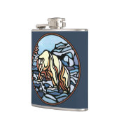 Kolf met tribaal Beer, maatkolf voor eigen Beer Heupfles (Links)