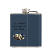 Kolf met tribaal Beer, maatkolf voor eigen Beer Heupfles (Achterkant)