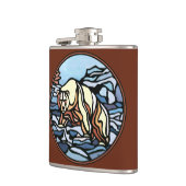 Kolf met tribaal Beer, maatkolf voor eigen Beer Heupfles (Links)