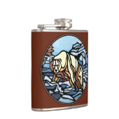 Kolf met tribaal Beer, maatkolf voor eigen Beer Heupfles (Rechts)