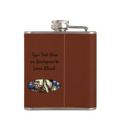 Kolf met tribaal Beer, maatkolf voor eigen Beer Heupfles (Achterkant)