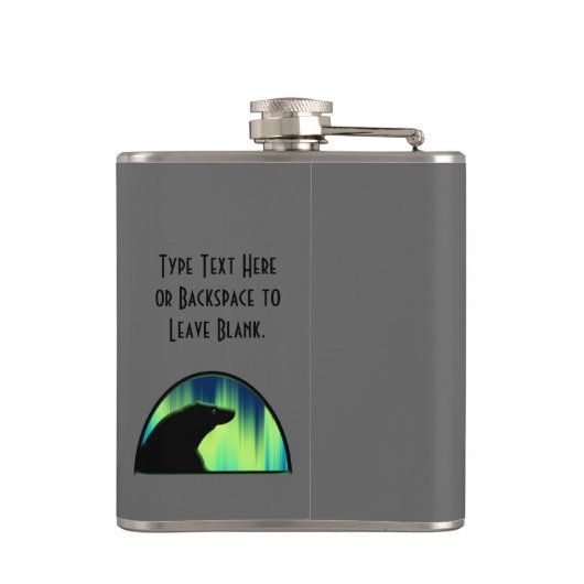 Kolf met tribaal Beer, maatkolf voor eigen Beer Heupfles (Achterkant)