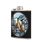 Kolf met tribaal Beer, maatkolf voor eigen Beer Heupfles (Links)