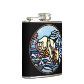 Kolf met tribaal Beer, maatkolf voor eigen Beer Heupfles (Rechts)