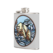 Kolf met tribaal Beer, maatkolf voor eigen Beer Heupfles (Links)