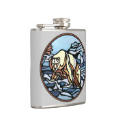 Kolf met tribaal Beer, maatkolf voor eigen Beer Heupfles (Rechts)