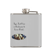 Kolf met tribaal Beer, maatkolf voor eigen Beer Heupfles (Achterkant)