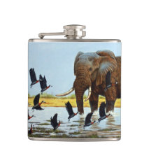 Kolf olifant en eenden