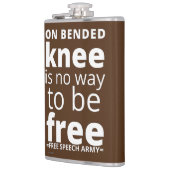 kolf "OP GEVOEDE KNEE..." Heupfles (Links)