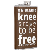 kolf "OP GEVOEDE KNEE..." Heupfles (Rechts)