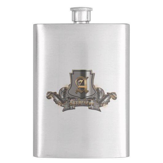 Kolf (roestvrij staal) 8 oz. flacon (Voorkant)